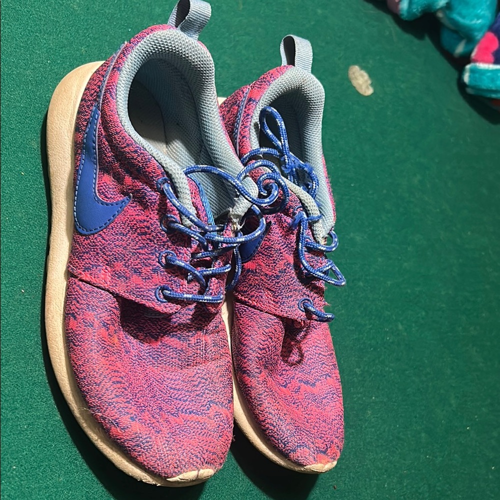 Kids Blue and Pink Nike Shoes